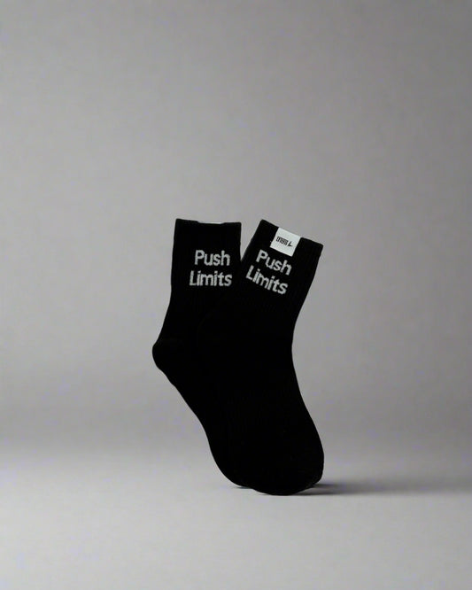 Push Limits Black Socks