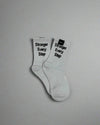 Stronger Every Step White Socks