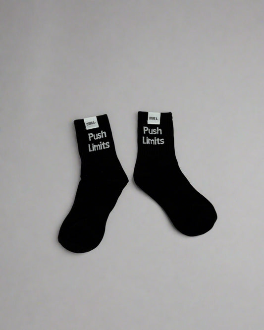 Push Limits Black Socks
